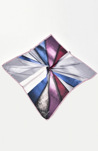 Rayon Dijital Baskı Desenli Eşarp 000028-11 Pudra
