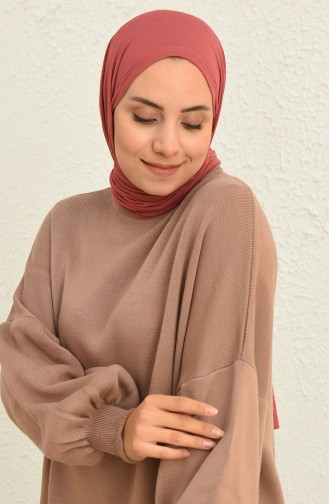 Trikot Pullover mit Ballonärmeln 0537-06 Rose 0537-06