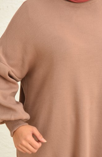Trikot Pullover mit Ballonärmeln 0537-06 Rose 0537-06