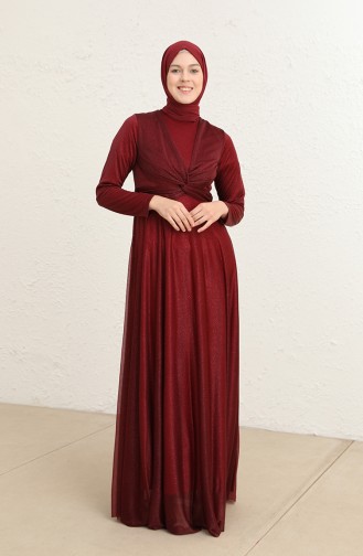 Habillé Hijab Cerise 5397-14