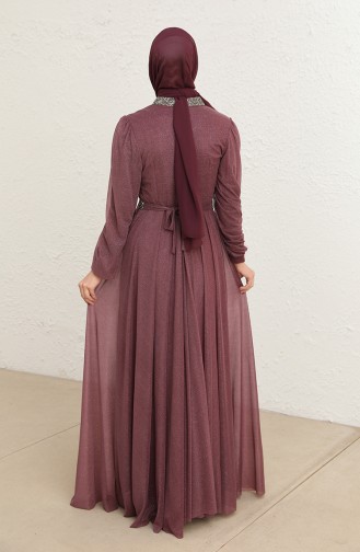 Dunkel-Rose Hijab-Abendkleider 5501-27