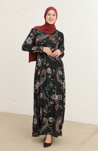 Green Hijab Dress 60289-01