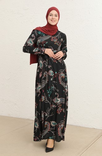 Grün Hijab Kleider 60289-01