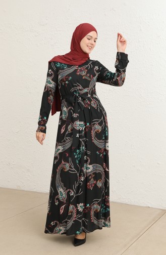 Grün Hijab Kleider 60289-01