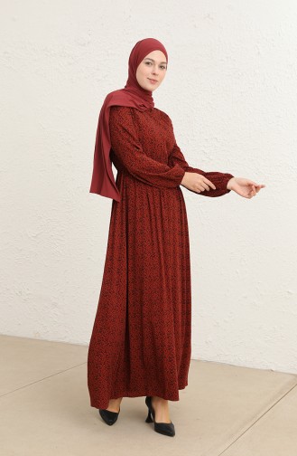 Robe Hijab Couleur brique 60290-01