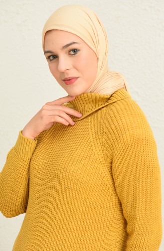 Balıkçı Yaka Tunik 55521-01 Sarı