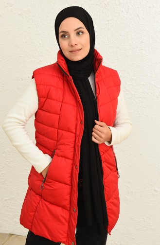 Gilet Sans Manches Rouge 2022-01