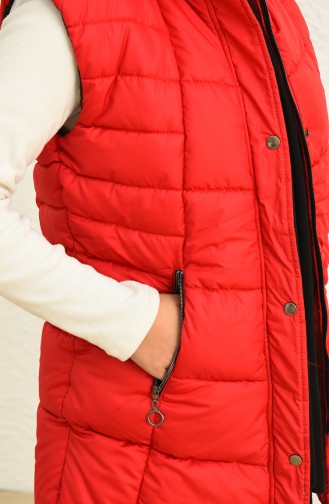 Gilet Sans Manches Rouge 2022-01