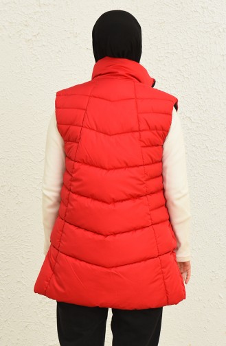 Gilet Sans Manches Rouge 2022-01