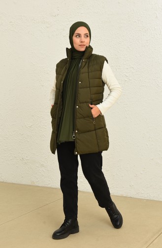 Khaki Strickjacke 2022-06