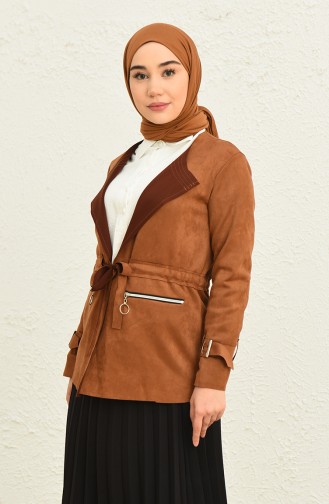 Veste Couleur Brun 8004-04