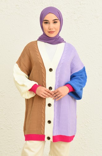 Lila Strickjacke 0545-01