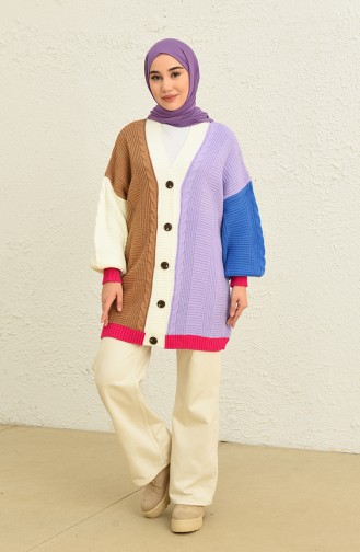 Lila Strickjacke 0545-01