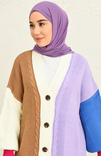 Lila Strickjacke 0545-01