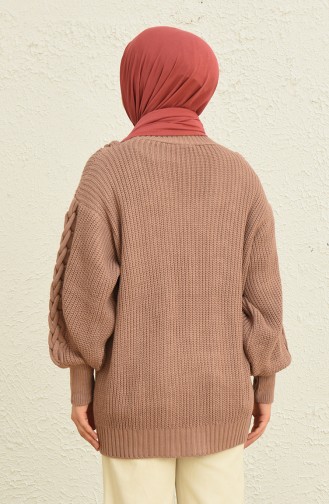 Trikot geknöpfte Strickjacke 0548-03 Rosa 0548-03