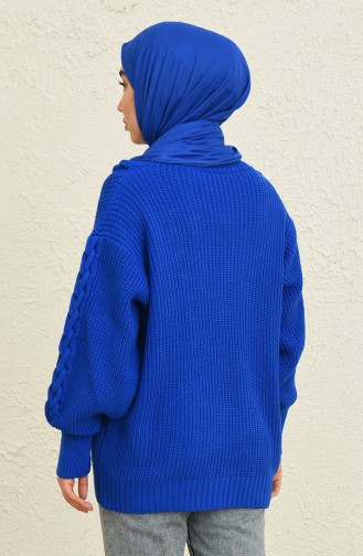 Saks-Blau Strickjacke 0548-05