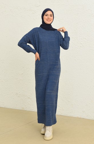 Indigo Hijab Dress 3164-01