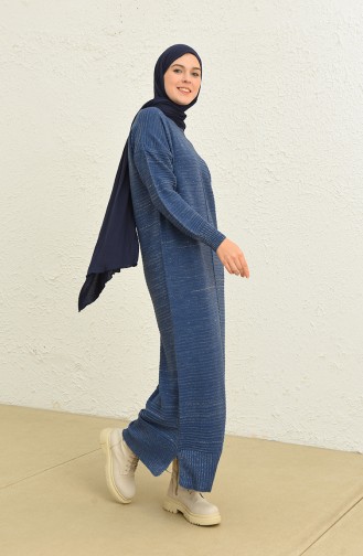 Indigo Hijab Dress 3164-01