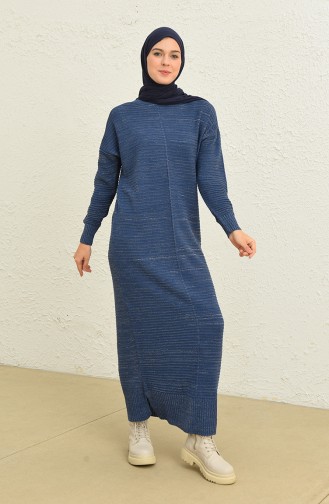 Indigo Hijab Dress 3164-01