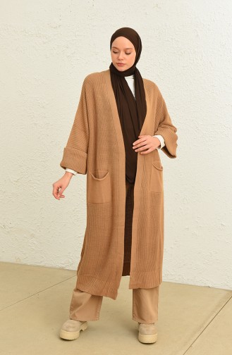 Knitwear Long Cardigan 0549-01 Milk Coffee 0549-01