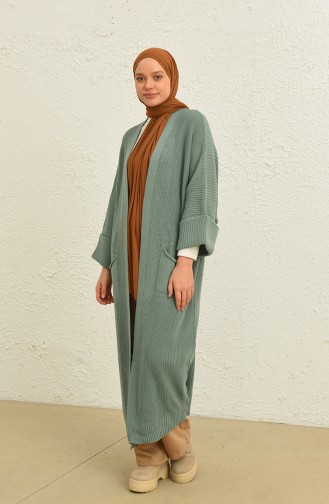 Knitwear Long Cardigan 0549-05 Mint Green 0549-05