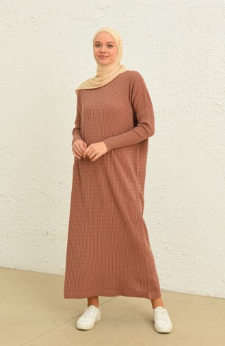 Patterned Knit Dress 3312-01 Dusty Rose 3312-01