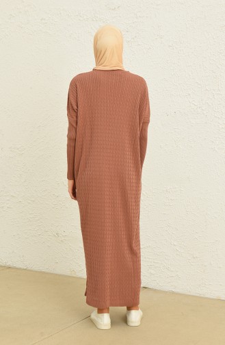 Patterned Knit Dress 3312-01 Dusty Rose 3312-01