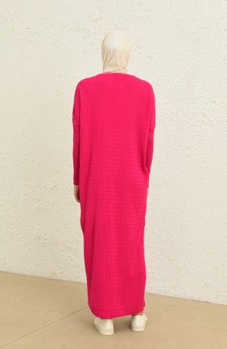Fuchsia Hijab Dress 3312-07
