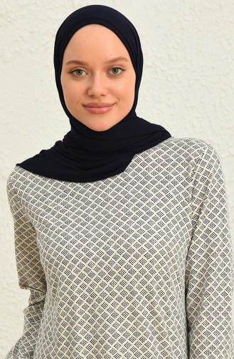 Robe Hijab Bleu Marine 8538-01