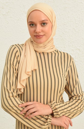 Schwarz Hijab Kleider 8539-01