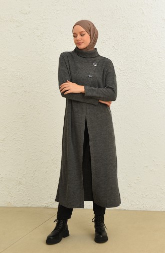 Triko Simli Uzun Tunik 3303-04 Antrasit