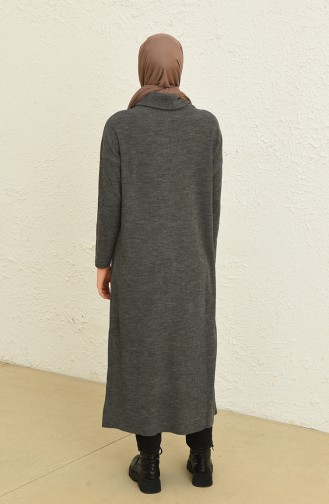 Triko Simli Uzun Tunik 3303-04 Antrasit