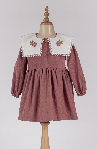 Dusty Rose Baby en Kinderjurkenen 221526-03