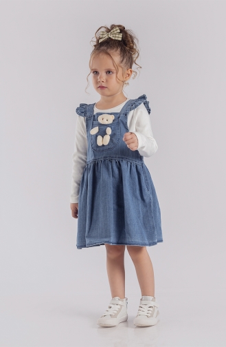 Robe Bébé et Enfant Bleu 218813AYCK-01