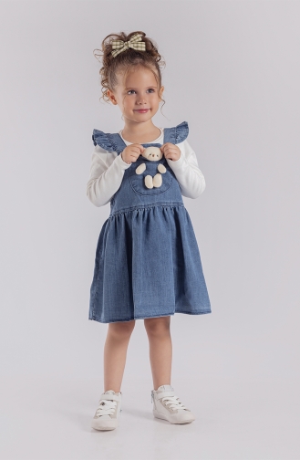 Robe Bébé et Enfant Bleu 218813AYCK-01