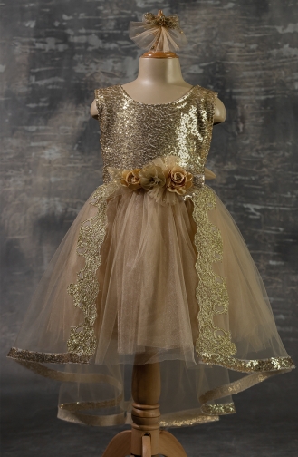 Beige Kinderbekleidung 2345PLNKS-05