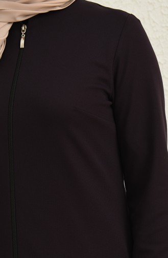 Abayas Couleur Aubergine 1011-11