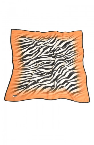 Oyya Soft Zebra Desen Eşarp 80974-13 Siyah Sarı