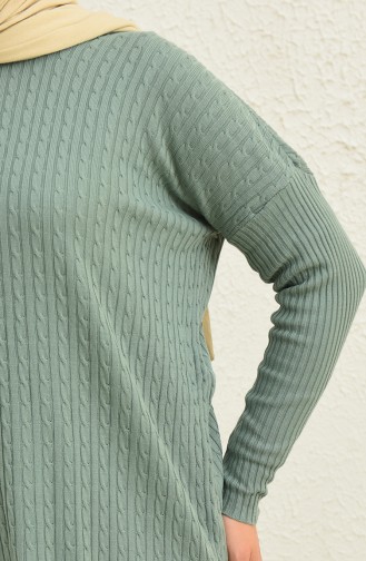 Trikot Strickmuster Tunika-Hose Zweiteiler 3345-01 Grünfarben 3345-01