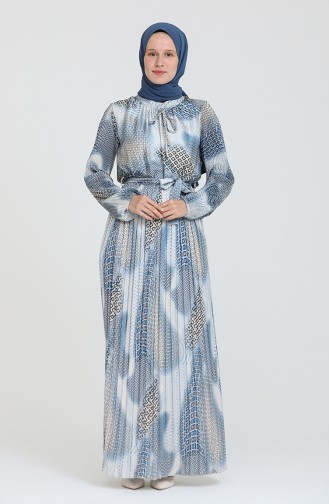 Robe Hijab Bleu 1055-004