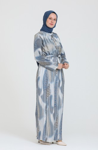 Robe Hijab Bleu 1055-004
