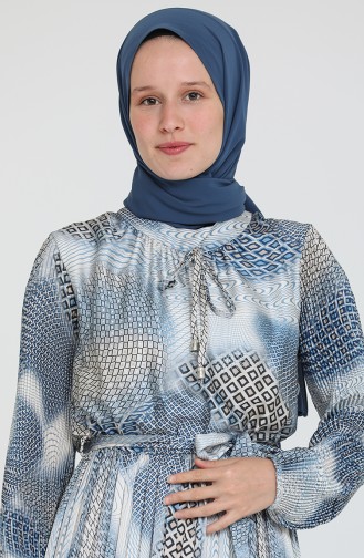 Robe Hijab Bleu 1055-004