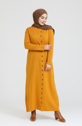 فستان أصفر خردل 3315-08