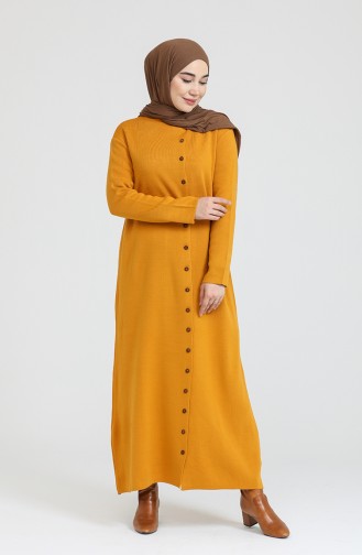 Mustard Hijab Dress 3315-08