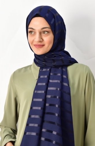 Navy Blue Shawl 000032-02