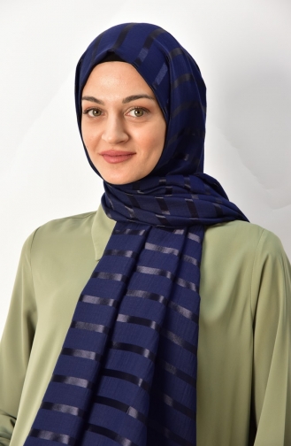 Navy Blue Shawl 000032-02