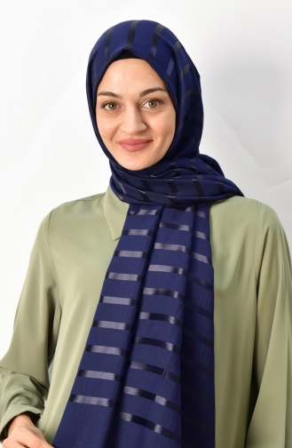 Navy Blue Shawl 000032-02