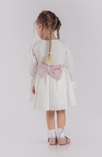 Robe Bébé et Enfant Blanc 221211D-01