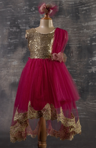 Pink Children`s Dress 2346PLNKS-04