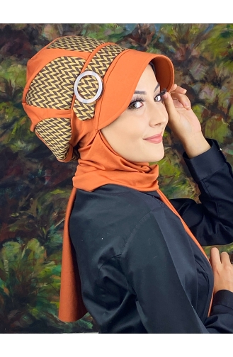 Orange Ready to wear Turban 154EYL22ŞPK-01